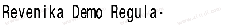 Revenika Demo Regula字体转换 Revenika Demo Regula字体转换